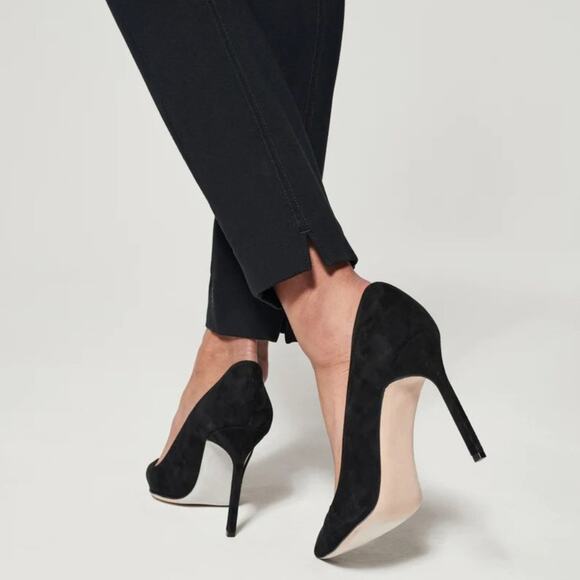 Spanx The Perfect Pant Ankle Backseam Skinny SIZE M Classic Black Ponte 20251R - Picture 3 of 13